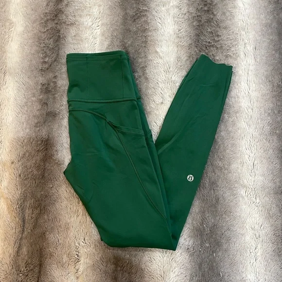 Lululemon Fast and Free High-Rise Tight 25" Everglade Green - Picture 2 of 4